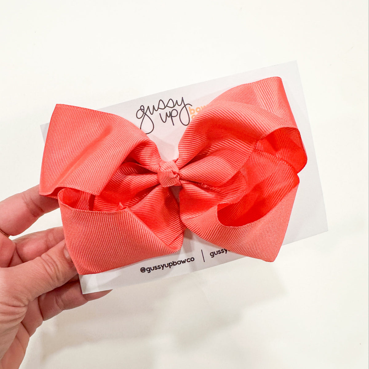 November 24 Coral Glam Bow