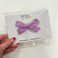 August 24 Purple Classic Bow