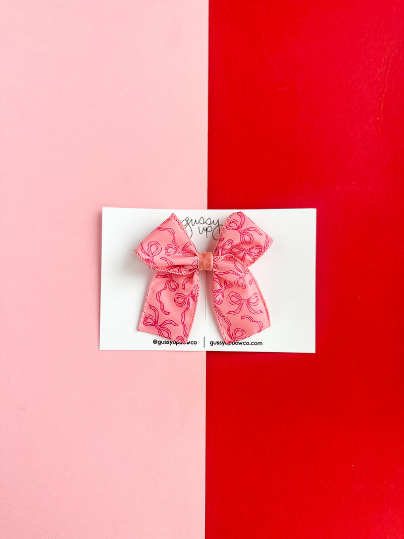 All The Bows Ribbon Bow Pigtail Set