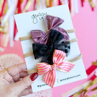 Bow Club Subscription Set | Mini Bows on Nylon Headbands