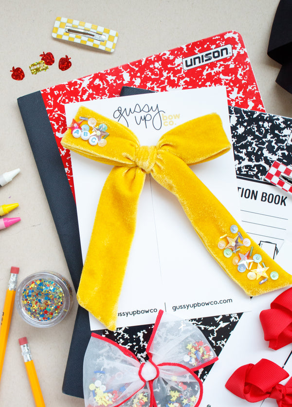 ABC Sequin Extra Bow