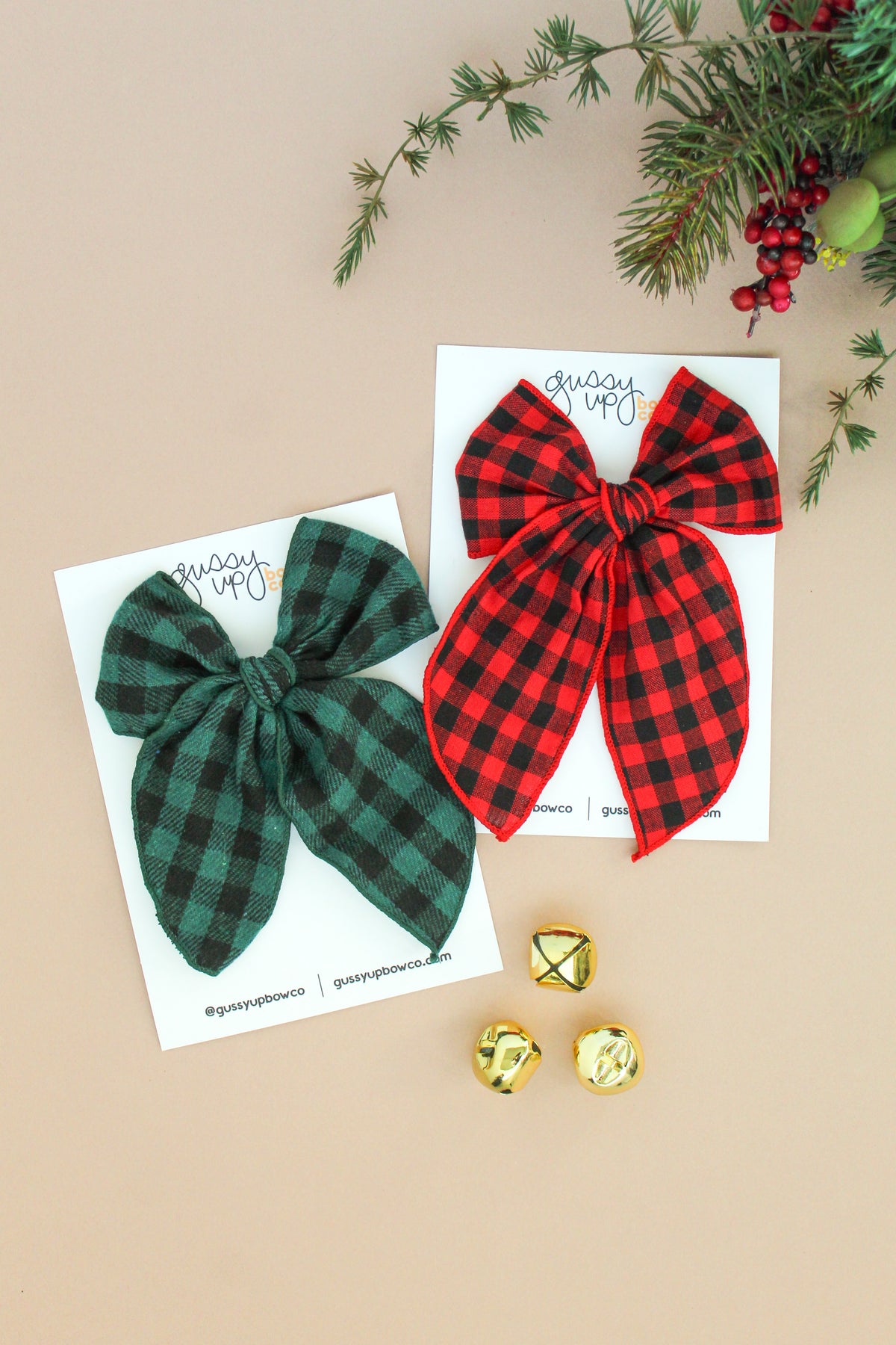 Red Buffalo Check | Whimsy Bow