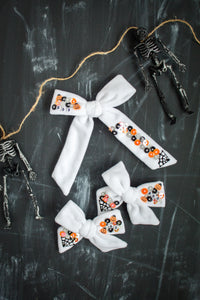 Cobwebs Sequin Bow | Halloween 24 Collection