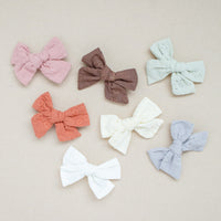 Mint Embroidered Mini Classic Bow | Back to School 24 Collection