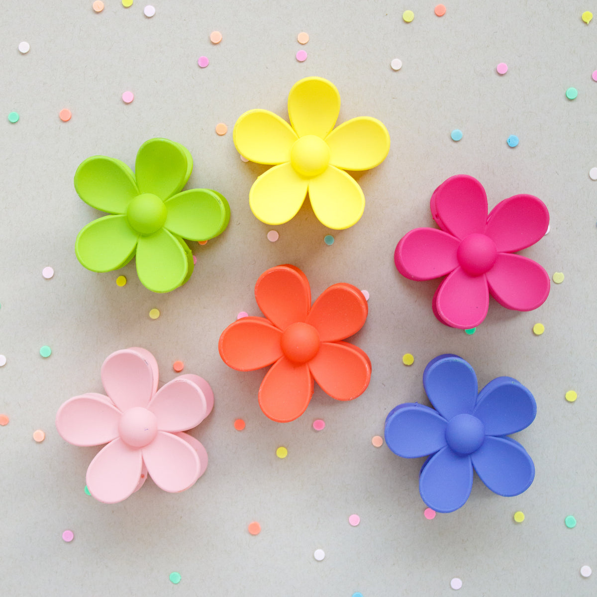 Nectarine Flower Claw Clip