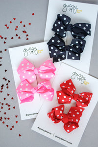 Red Polka Dot Glam Bow | Happiest Place Collection