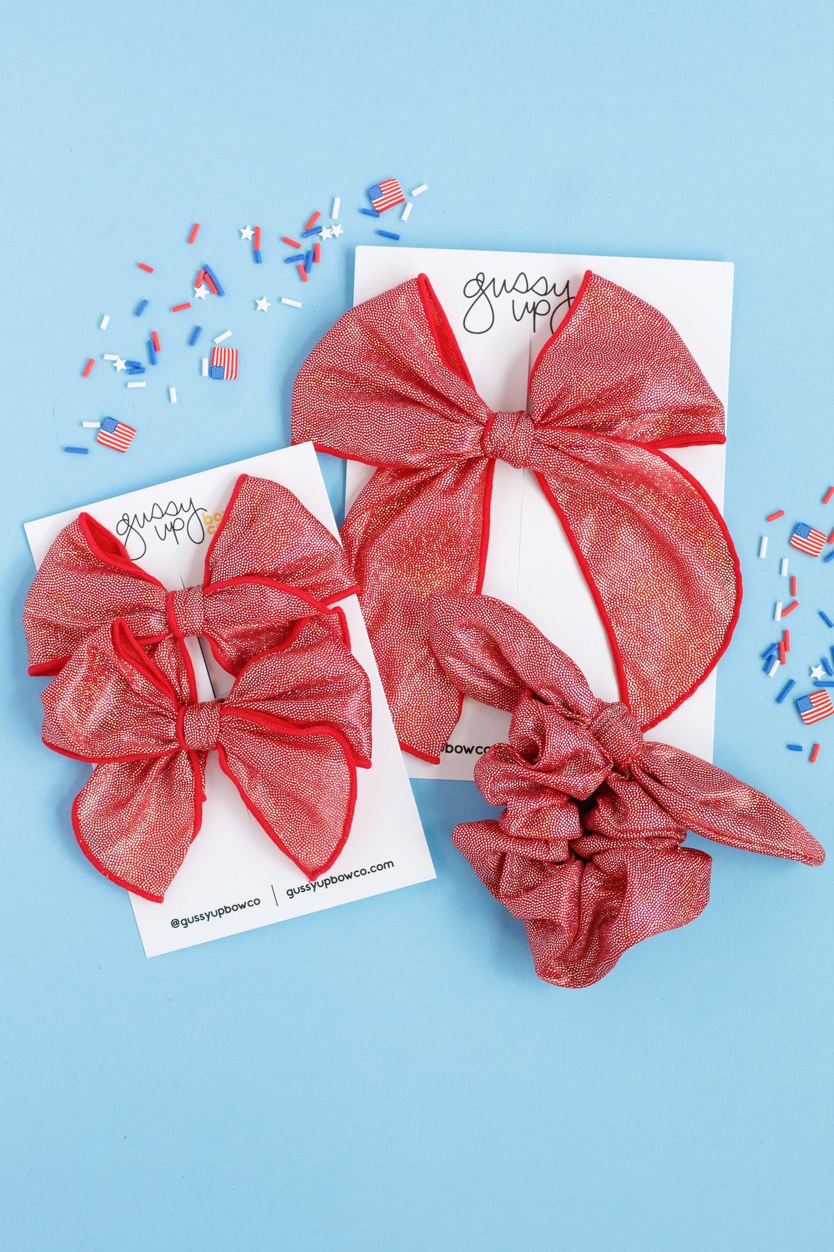 Red Shimmer | Scrunchy