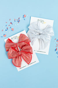 Red Shimmer | Whimsy Bow