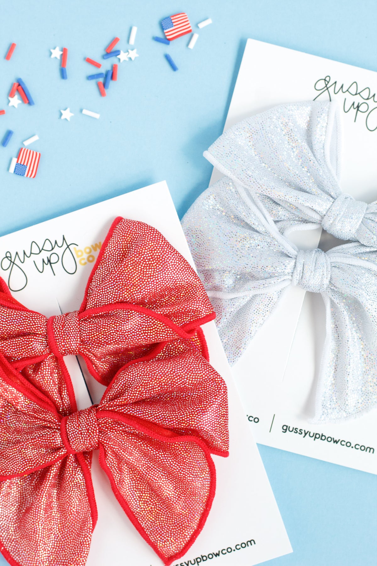 Red Shimmer | Whimsy Pigtail Set