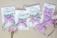 August 24 Purple Classic Bow