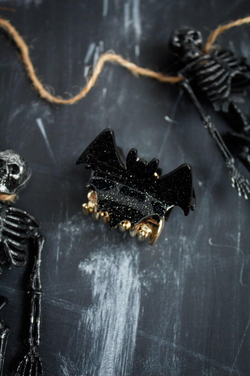 Sparkle Bat Claw Clip | Halloween 24 Collection