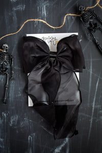 Black Fancy Bow | Halloween 24 Collection