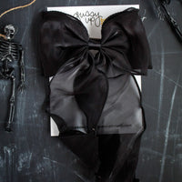 Black Fancy Bow | Halloween 24 Collection