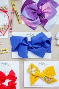 Royal Blue Glam Bow | Back to School 24 Collection