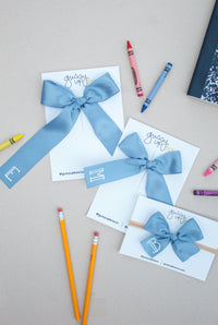 Custom Initial Satin Bow | Back to School 24 Collection