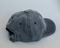Distressed Black Bow Hat