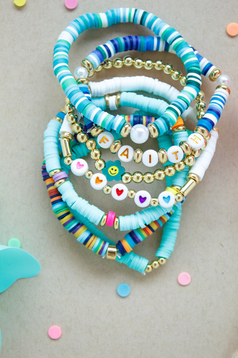 Teal Summer Bracelet Bundle | Neon Summer Collection