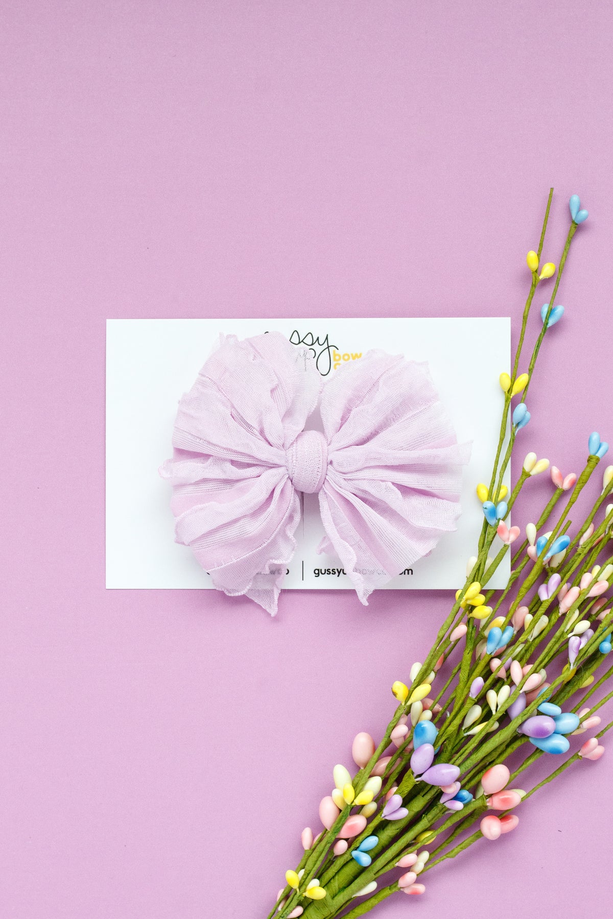 Lilac Ruffle | Bubble Bow