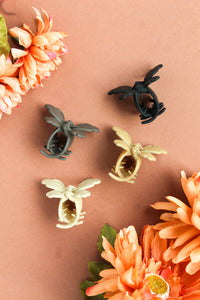 Cream Small Butterfly Claw Clip