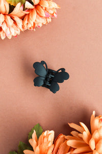 Black Small Butterfly Claw Clip