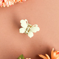 Cream Small Butterfly Claw Clip