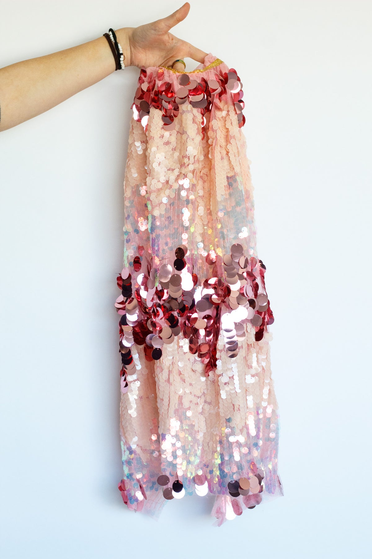 Pink Fancy Sequin Cape