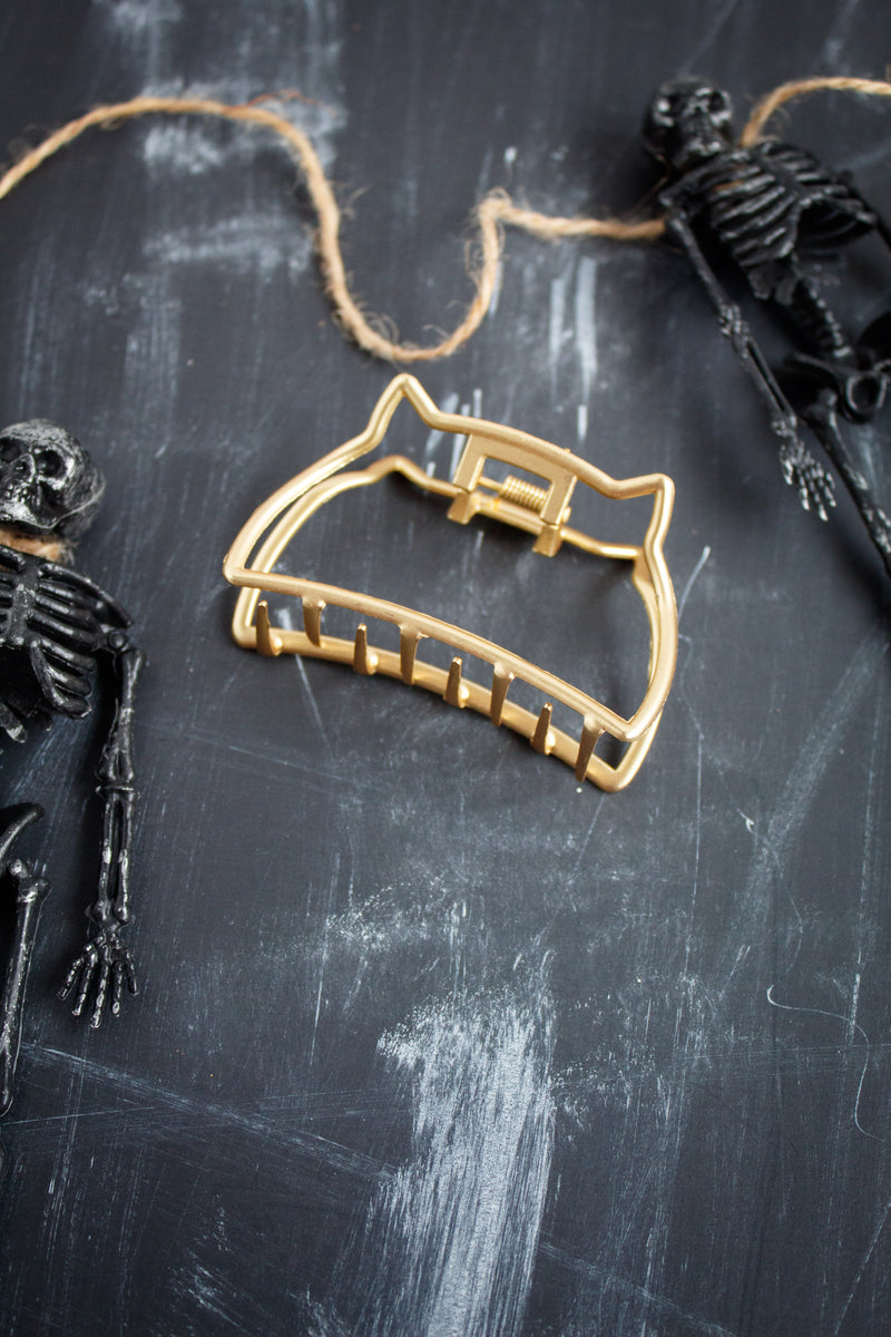 Gold Kitty Claw Clip | Halloween 24 Collection