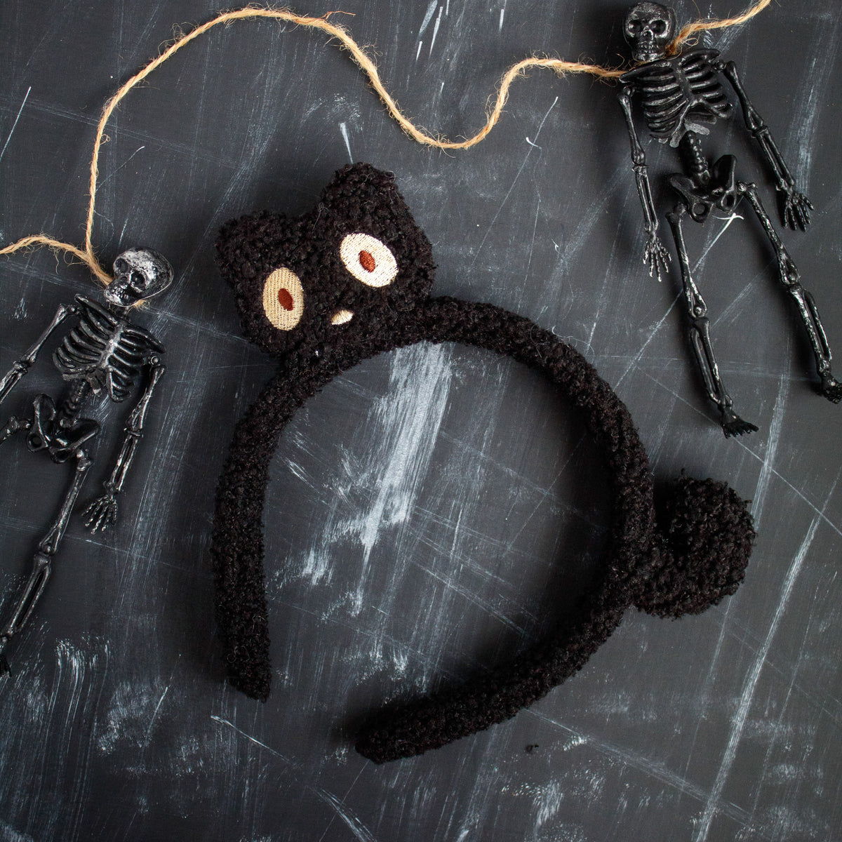 Black Cat Plush Headband | Halloween 24 Collection