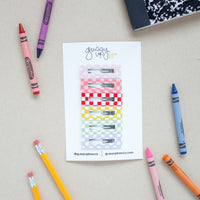 Checker Snap Clip Set | Back to School 24 Collection