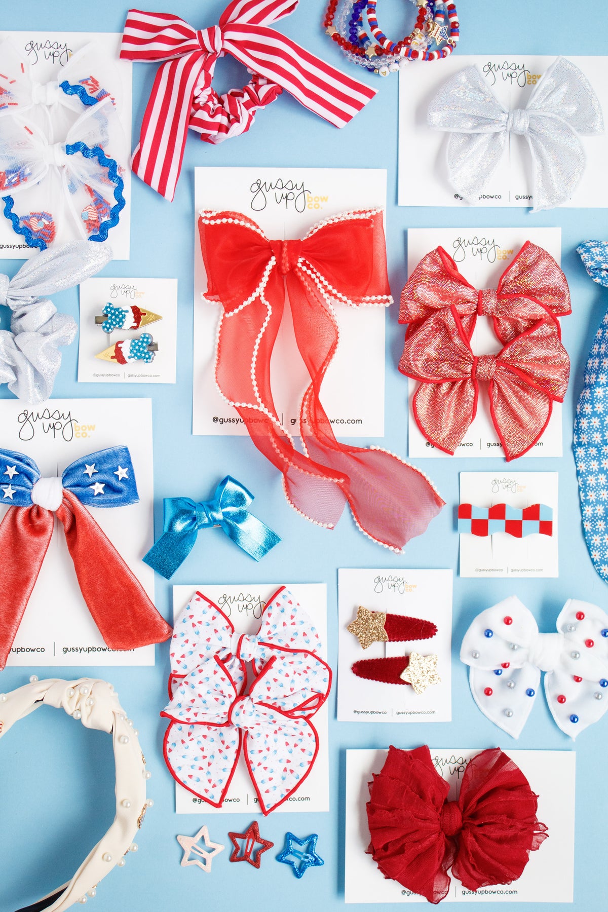 Red Shimmer | Whimsy Pigtail Set