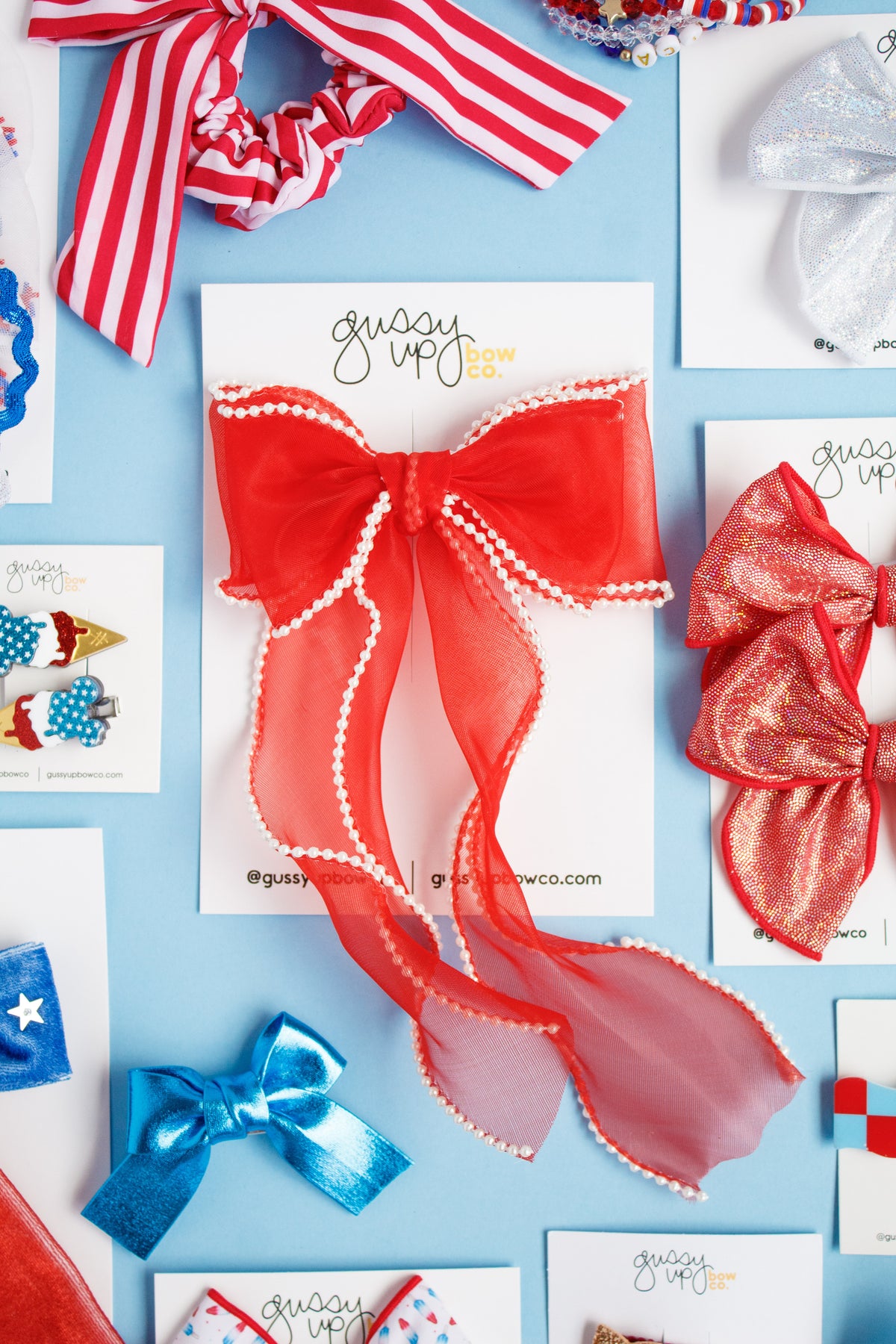 Gray Velvet Sparkle Star Snap Clip Set