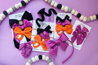 October 24 Purple Satin Whimsy Bow