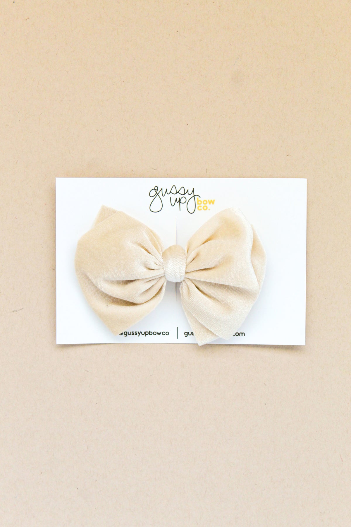 Cream Velvet | Bubble Bow (Copy)