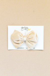 Cream Velvet | Bubble Bow (Copy)