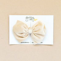 Cream Velvet | Bubble Bow (Copy)