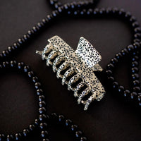 Snow Leopard Large Claw Clip