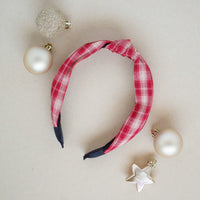 December 24 Plaid Hard Headband