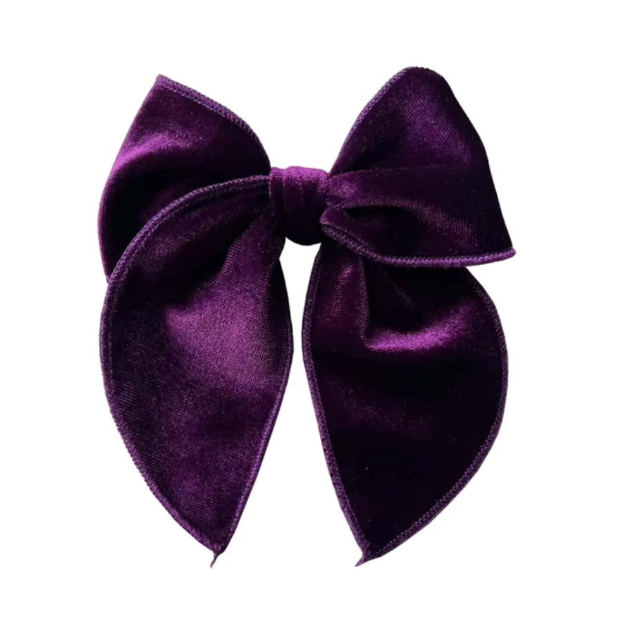 Deep Purple Velvet | Whimsy Bow