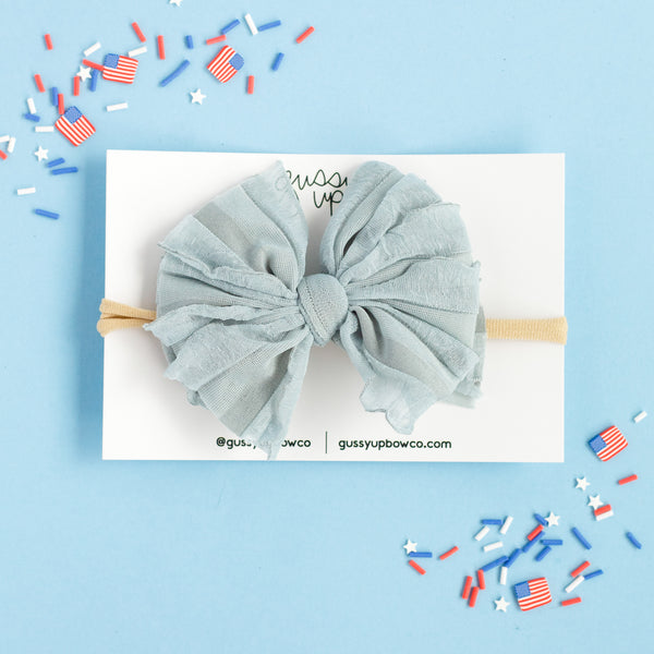 Dusty Blue | Bubble Bow
