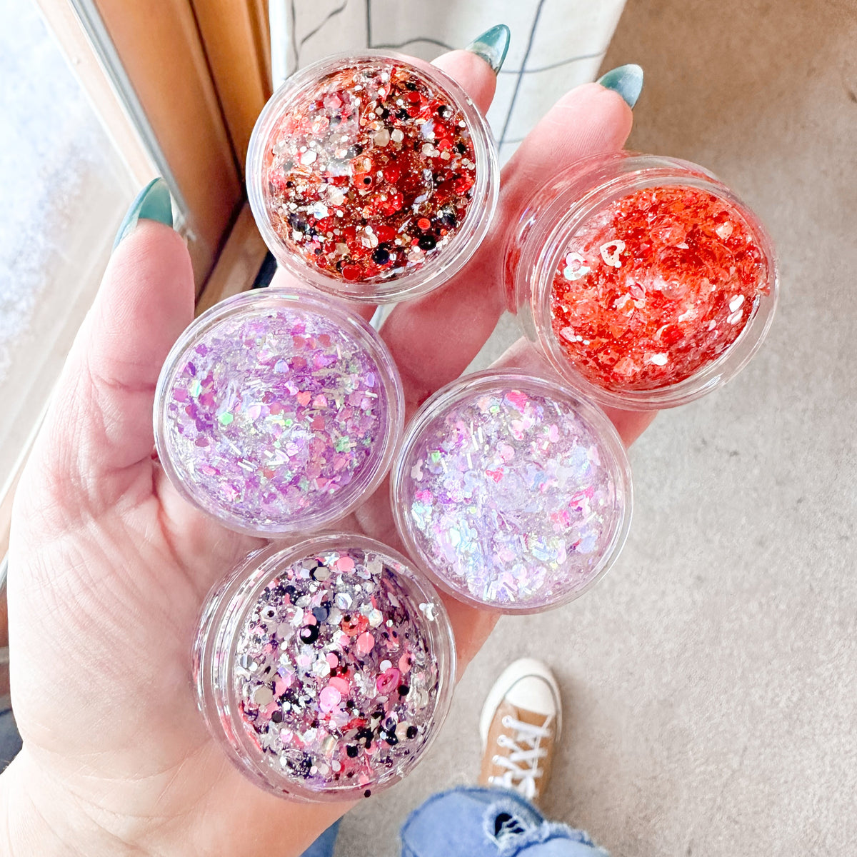 Valentine Hair Glitter Set