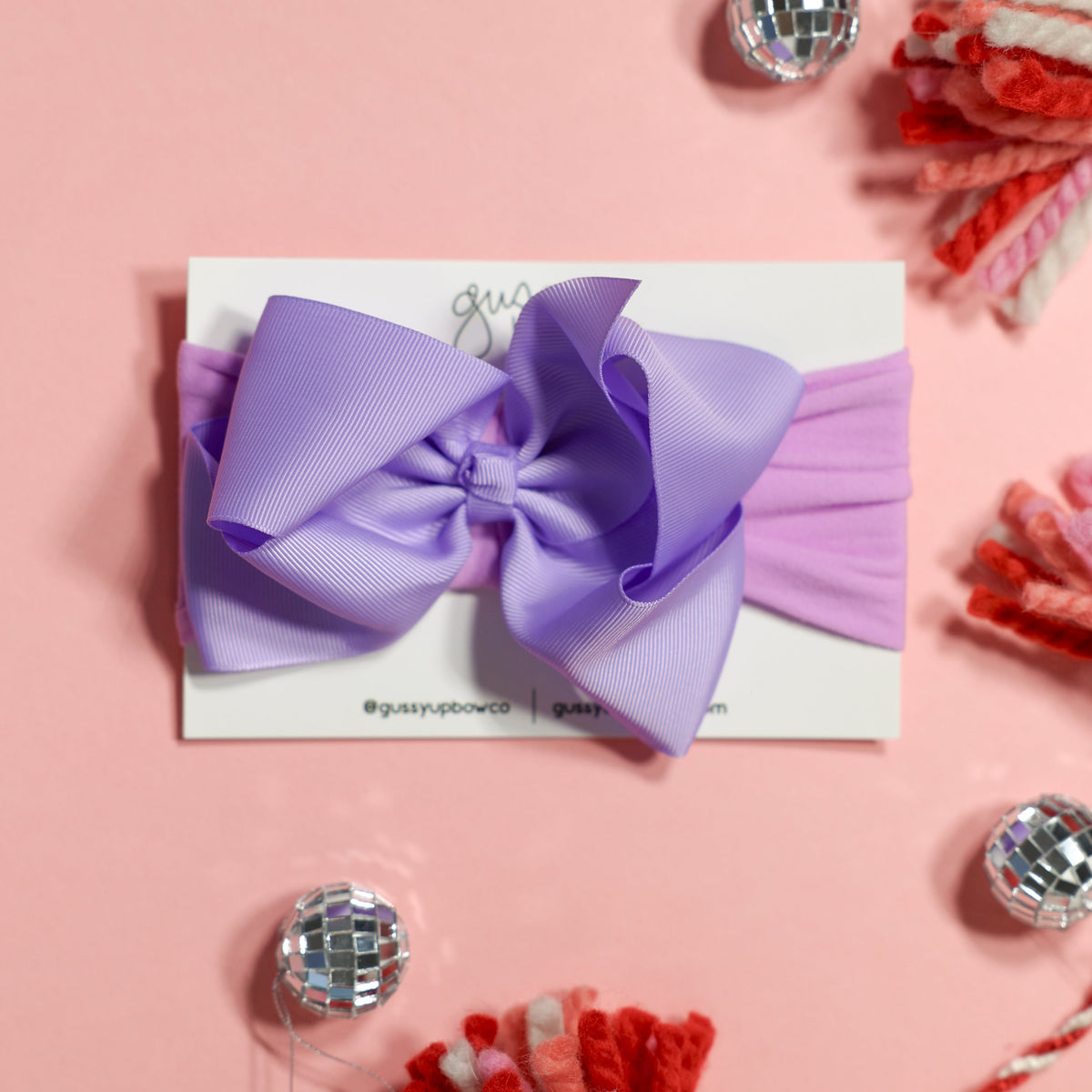 Purple Glam Bow