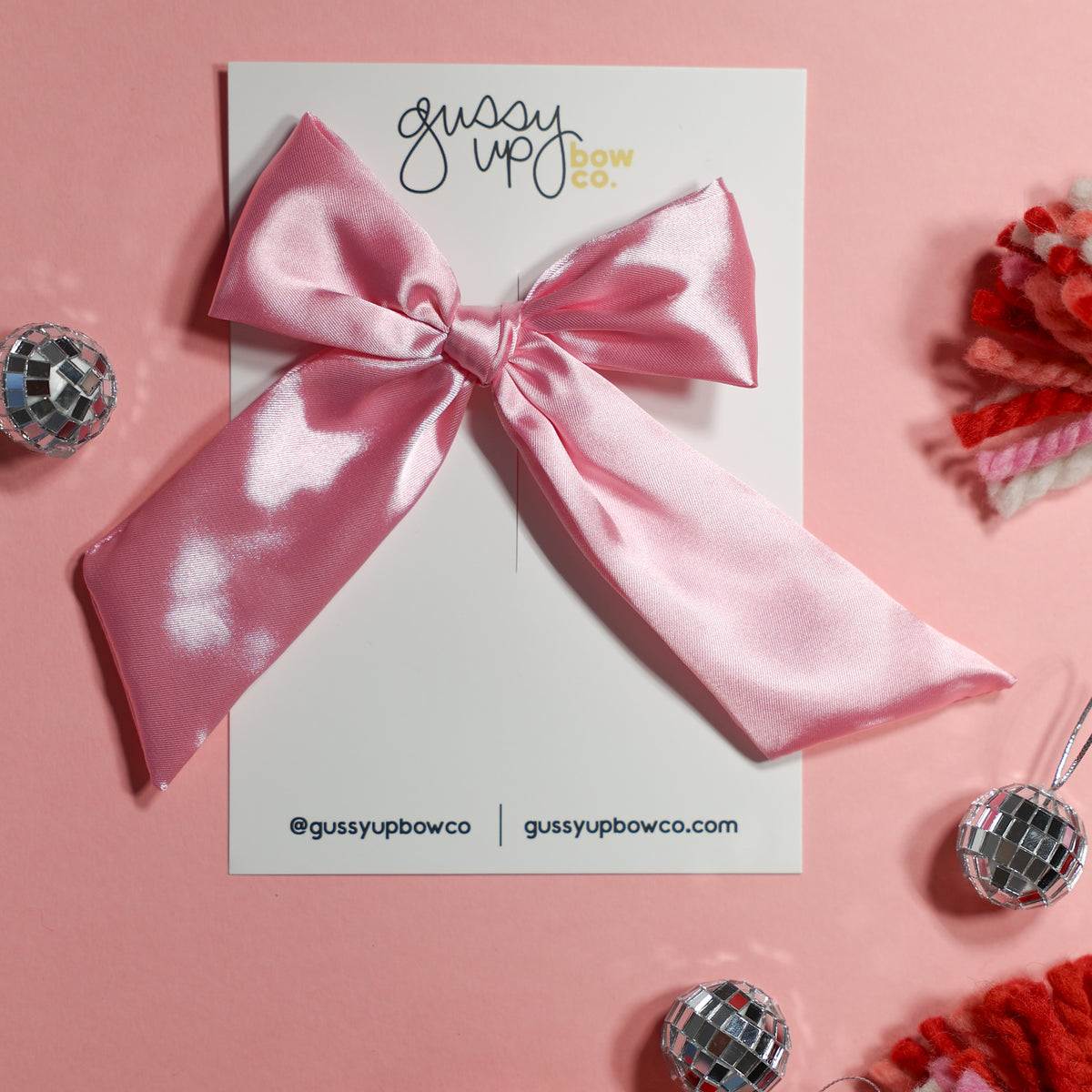 Silky Pink | Extra Bow