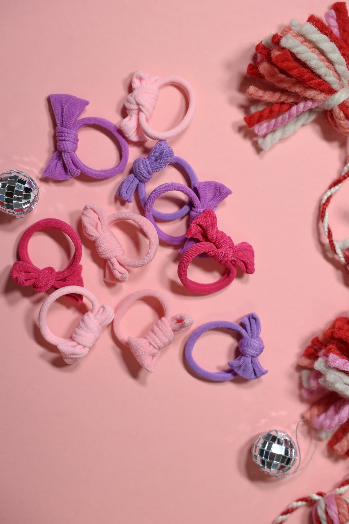 Pink Bow Elastics Bundle