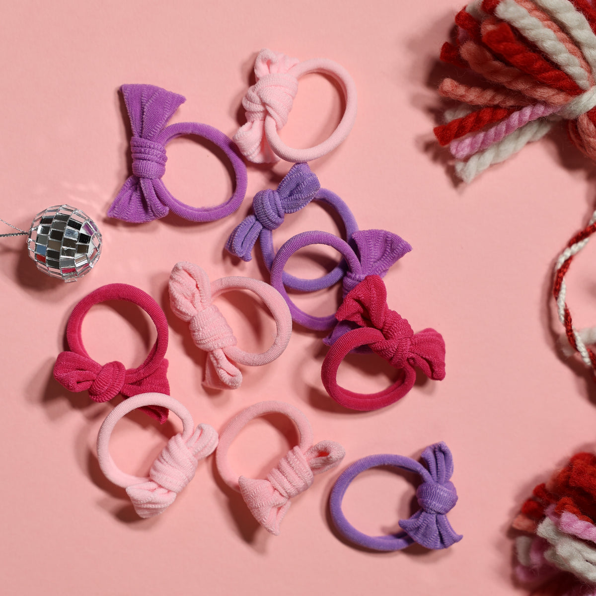 Pink Bow Elastics Bundle