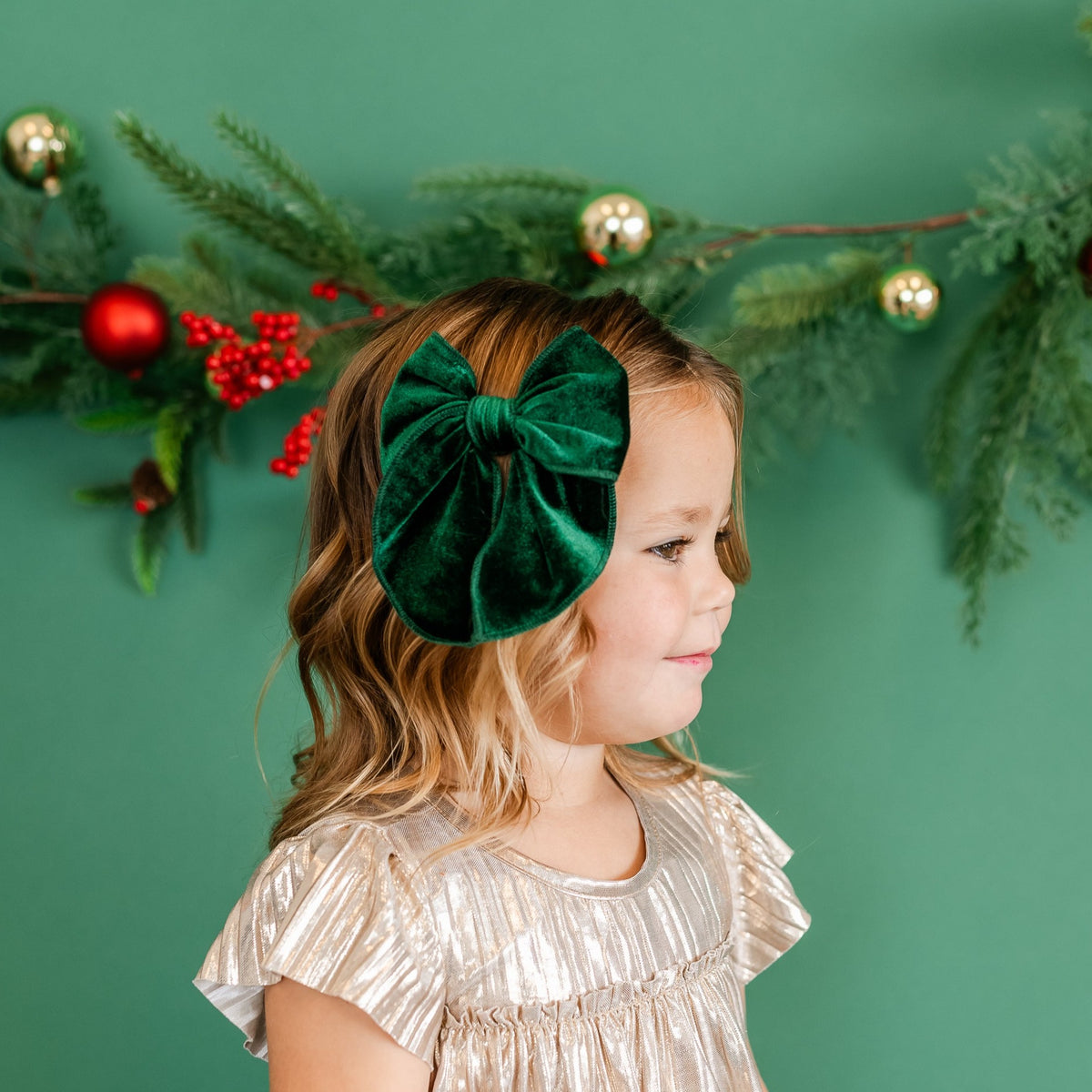 Evergreen Velvet | Whimsy Bow