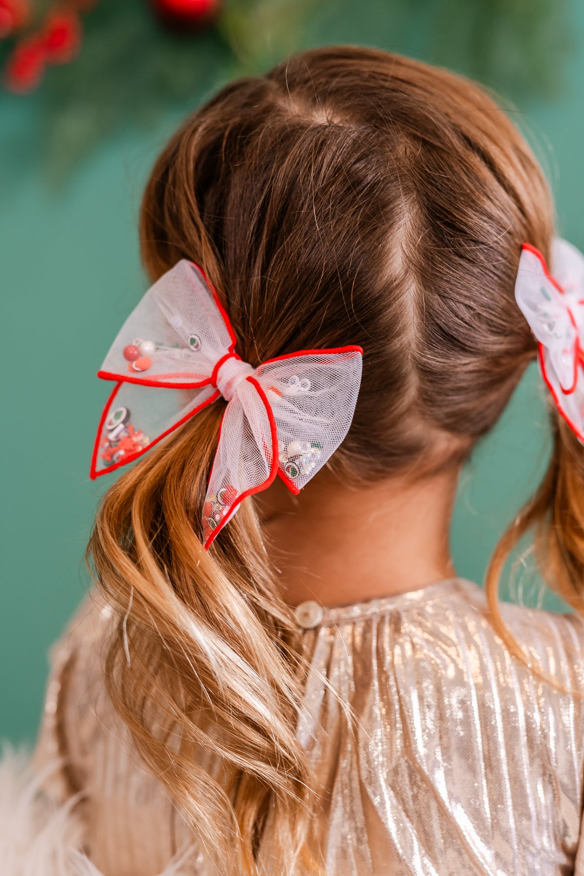 Grinch Shaker Whimsy Pigtail Set | Christmas 24 Collection