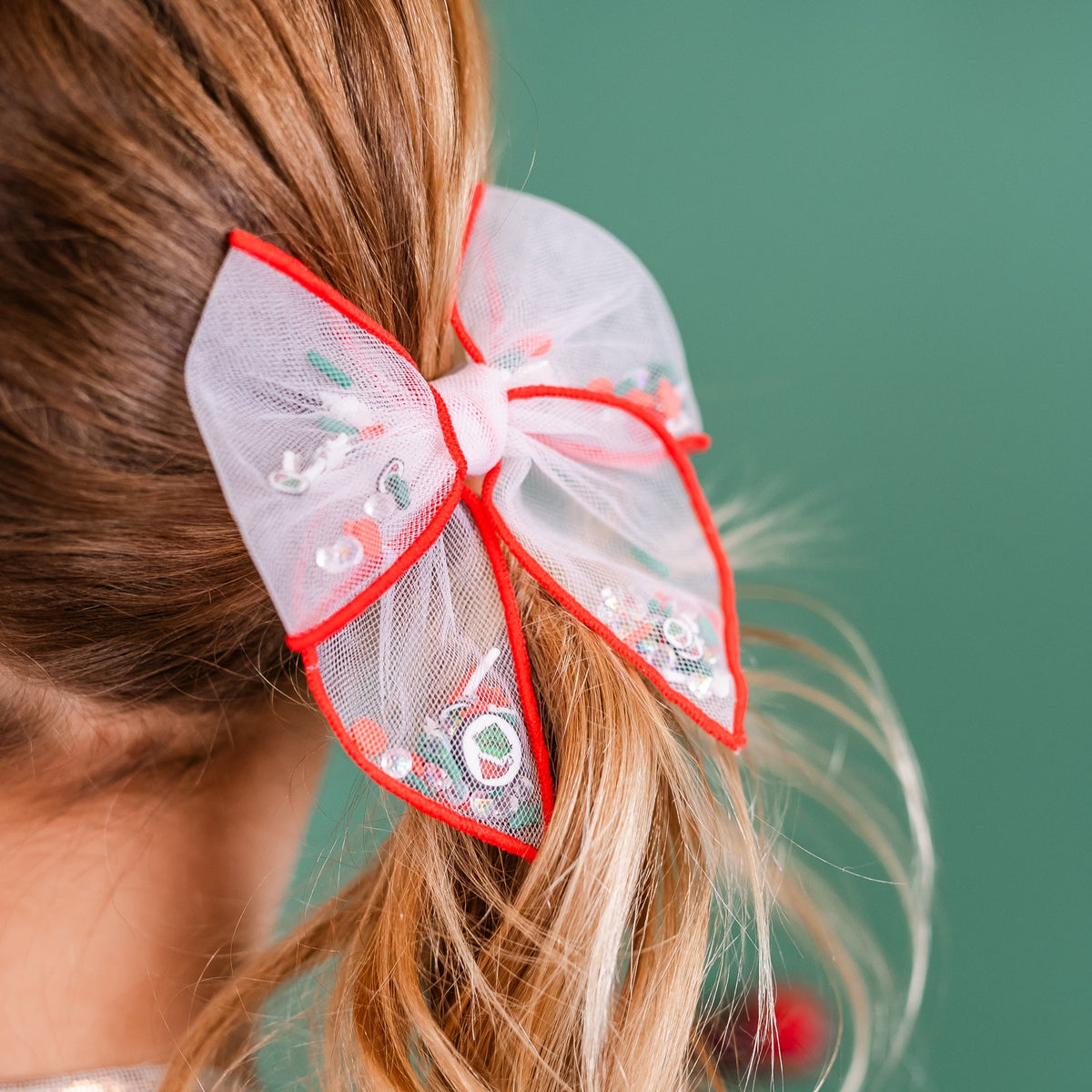 Grinch Shaker Whimsy Pigtail Set | Christmas 24 Collection