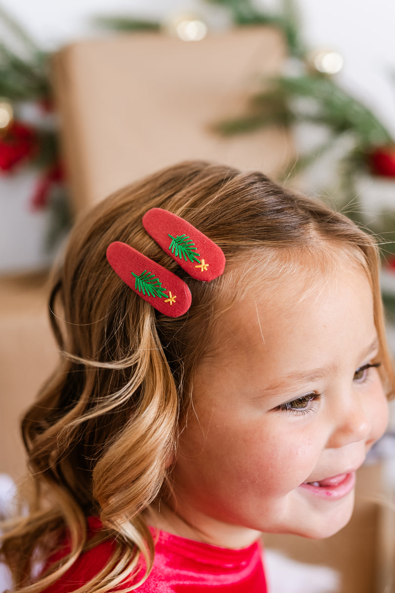 Oh Christmas Tree Red Snap Clip Set | Christmas 23 Collection