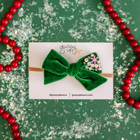 Peace Sequin Velvet | Classic Bow | Christmas 23 Collection