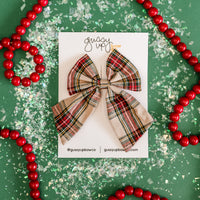 Tan Tartan | Sailor Bow | Christmas 24 Collection